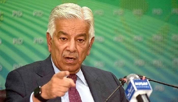Pakistan Defence Minister Khawaja Muhammad Asif responding to India's remarks on Azad Kashmir.