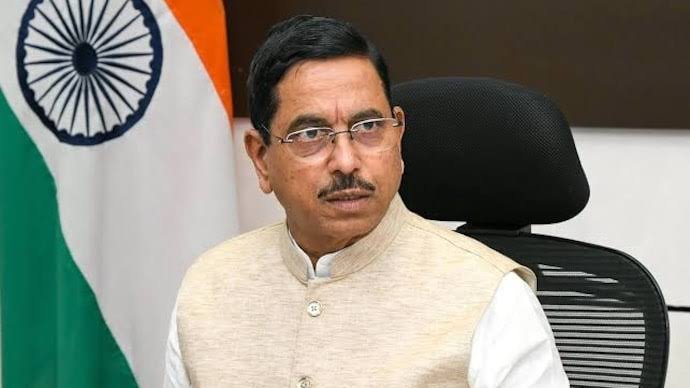 Pralhad Joshi speaking after being appointed India’s new education minister.