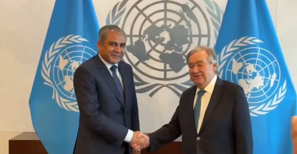 Pakistan’s Mohsin Naqvi Meets UN Chief António Guterres as Regional Peace Efforts Take Center Stage
