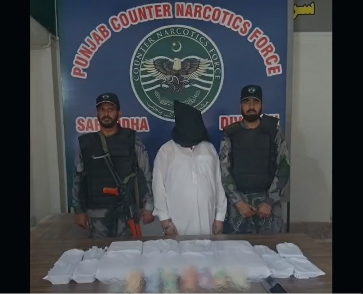 Counter Narcotics Force Cracks Down on Drug Trafficking, Arrests Suspect with 9kg Hashish Drug Trafficking