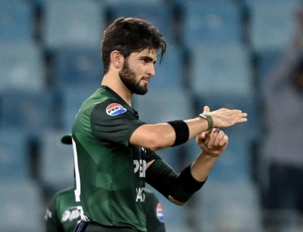 Shaheen Afridi during a Lanka Premier League match for Kandy Royals.