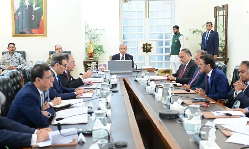 Prime Minister Shehbaz Sharif chairs a high-level meeting on Pakistan's rightsizing and administrative reforms.