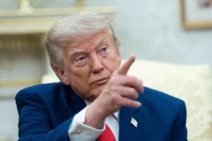 US President Donald Trump speaking as tensions escalate following attacks on Saudi oil tankers in the Red Sea.