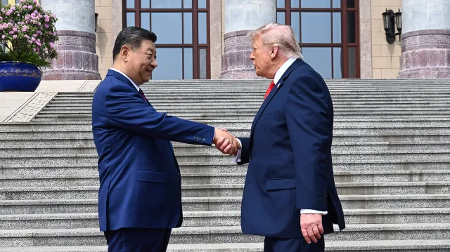 Donald Trump speaking about an expected visit by Chinese President Xi Jinping to the United States.