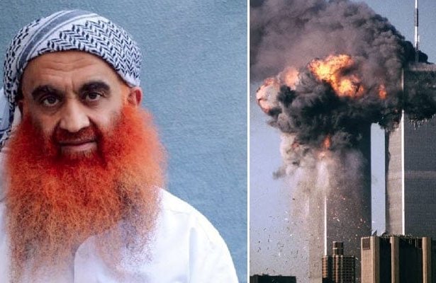 Khalid Sheikh Mohammed during proceedings in the 9/11 case