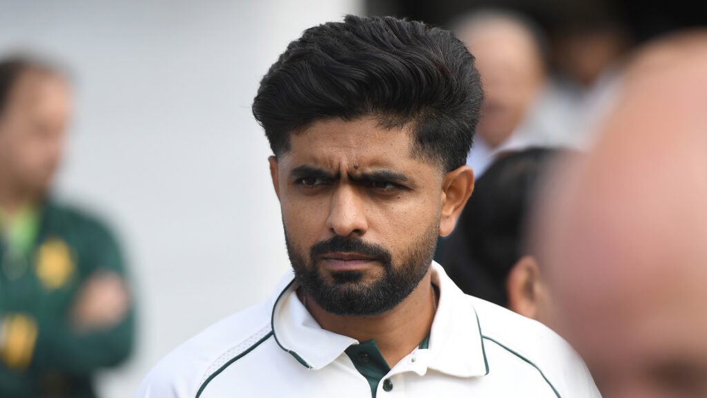 Babar Azam during Pakistan’s Test cricket campaign against England