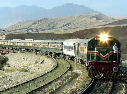 Jaffar Express departing Quetta after Pakistan Railways restored train services following track repairs.