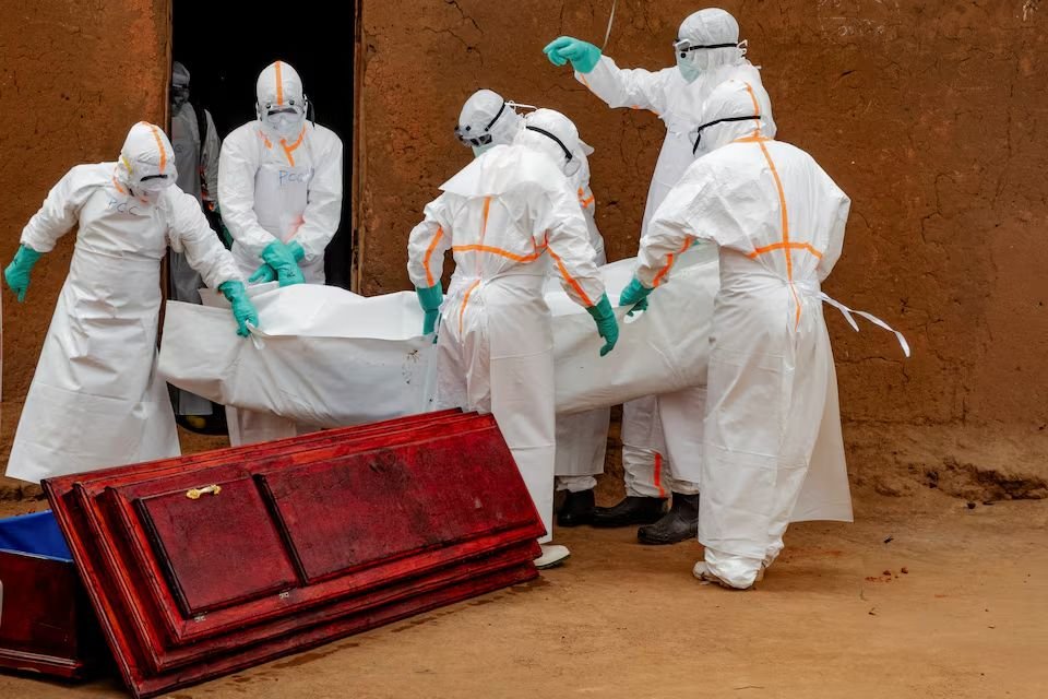 Health workers responding to the Ebola outbreak in the Democratic Republic of Congo