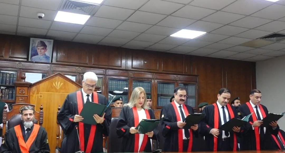 Four Peshawar High Court judges take oath as permanent judges