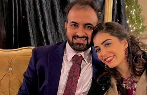 Imaan Mazari and Hadi Ali Chattha during a court hearing in Pakistan