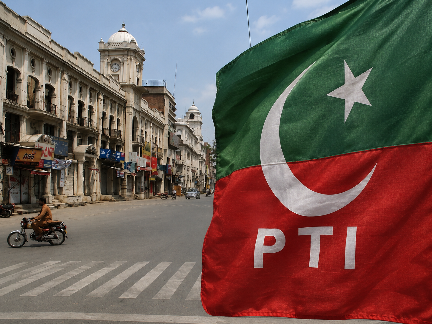 Security operation following firing incident on Mall Road Rawalpindi