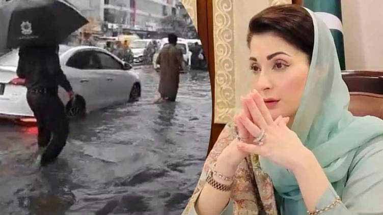 Maryam Nawaz orders rapid rainwater drainage and safety measures in Punjab