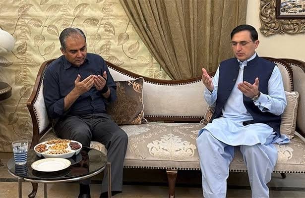 Mohsin Naqvi meets PTI Chairman Barrister Gohar Ali Khan to offer condolences over his mother’s death