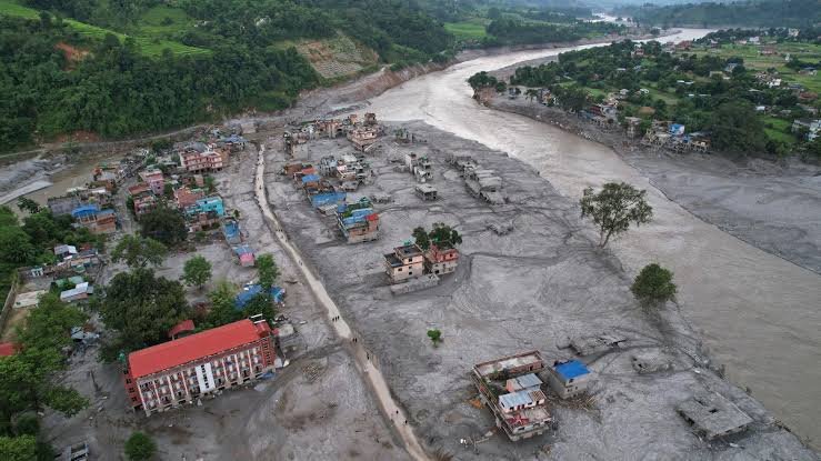 Rescue teams search flood-hit areas after devastating flash floods in Nepal