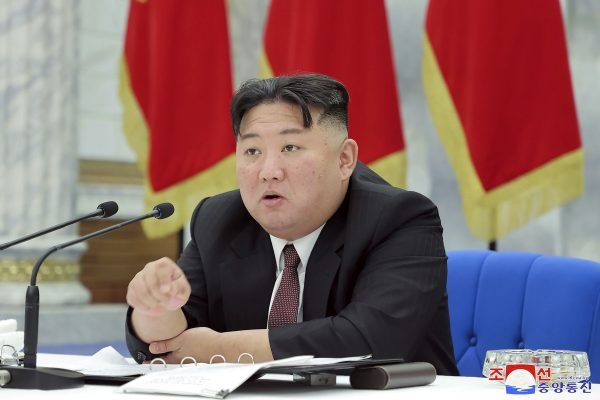 North Korean leader Kim Jong Un during a military event amid tensions over the country’s nuclear program