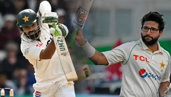 Mohammad Rizwan and Imam-ul-Haq during Pakistan’s Test series against England