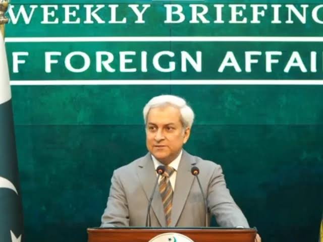 Pakistan Defends AJK Polls, Accuses India of Diverting Attention From Kashmir Rights Issues Foreign Office spokesperson Tahir Andrabi addresses a weekly media briefing in Islamabad