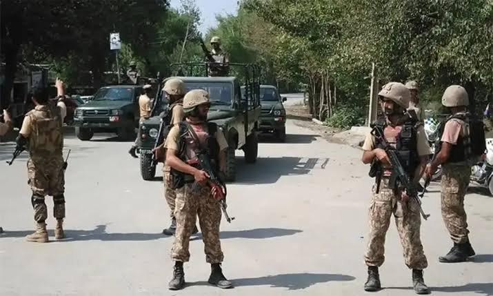 Security forces conduct an intelligence-based counterterrorism operation in Panjgur, Balochistan