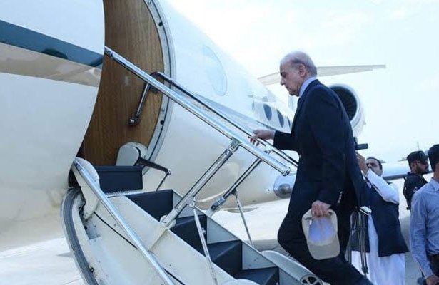 Prime Minister Shehbaz Sharif departing for the SCO summit in Bishkek