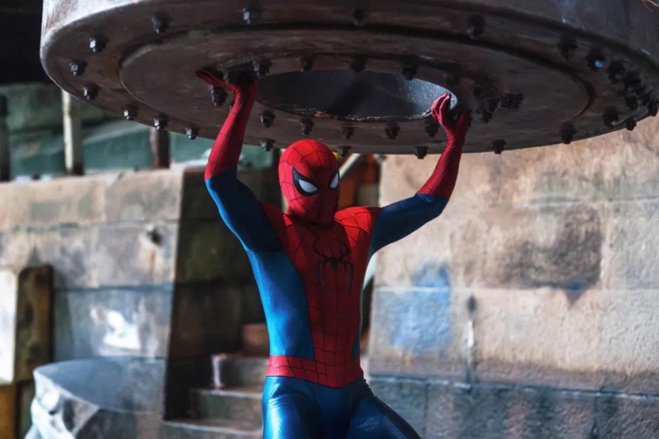 Tom Holland as Spider-Man in Brand New Day during an emotional scene from the latest Marvel film.
