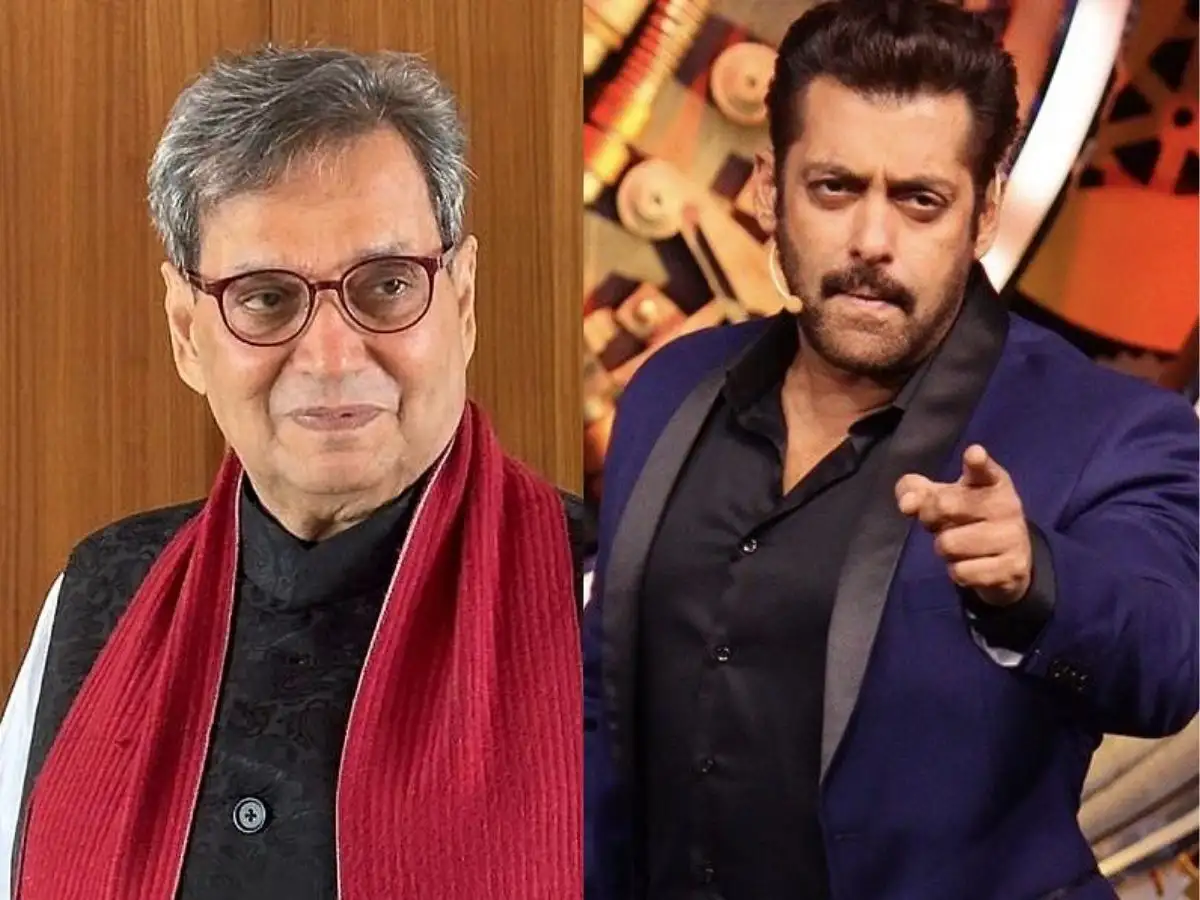 Subhash Ghai and Salman Khan during their Bollywood careers