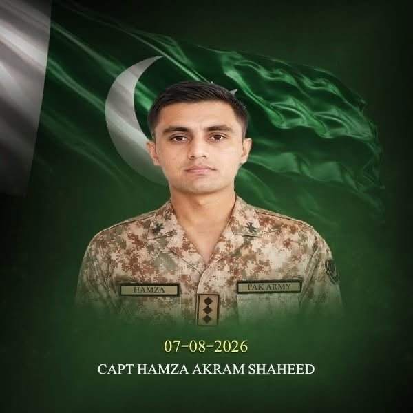 Security forces conduct counterterrorism operation in Hangu where seven militants were killed and Captain Hamza Akram was martyred