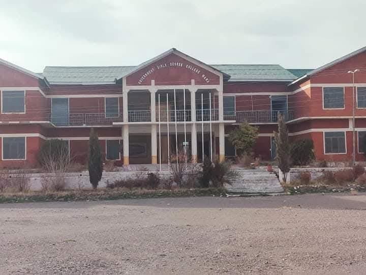 Government Girls Degree College Wana building amid concerns over academic activities