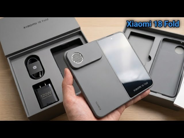 Xiaomi 18 Fold foldable smartphone concept featuring CXMT LPDDR6 memory and Xring O3 processor