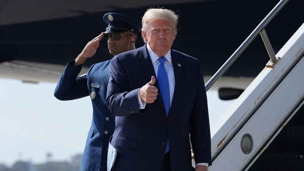 Donald Trump speaks as tensions rise over Iran war and Strait of Hormuz reopening talks