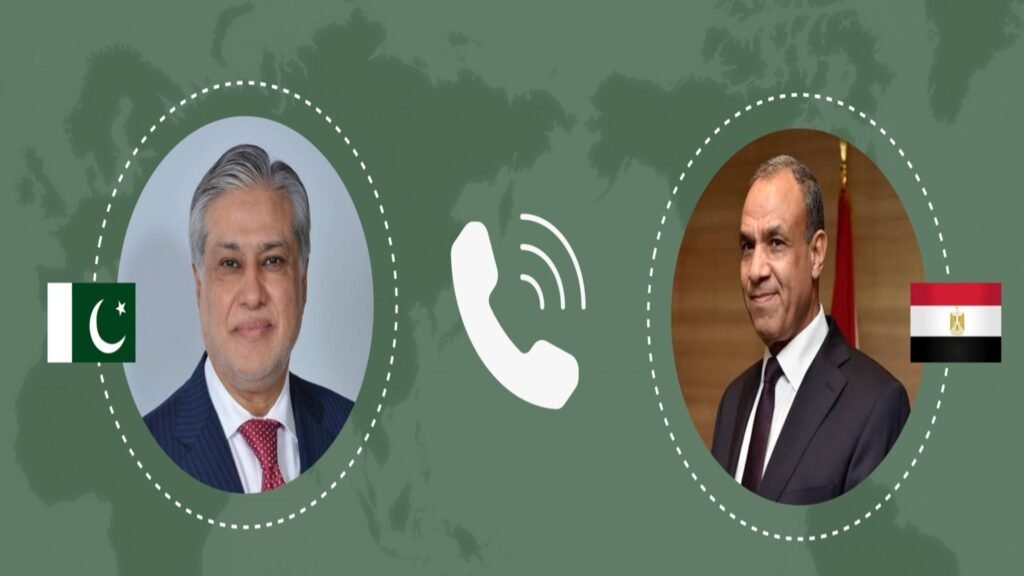 Ishaq Dar speaks with Egypt’s Foreign Minister Badr Abdelatty during a telephone conversation on regional issues