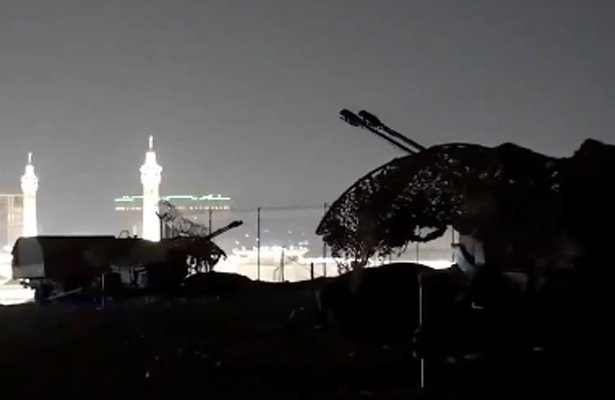 Saudi air defence intercepts a reported Houthi drone near restricted airspace around Makkah