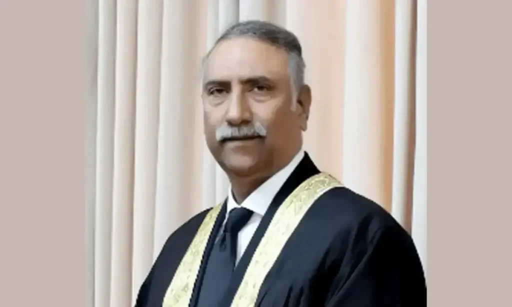IHC Chief Justice Sardar Muhammad Sarfraz Dogar during hearing of PTI September 27 protest petition