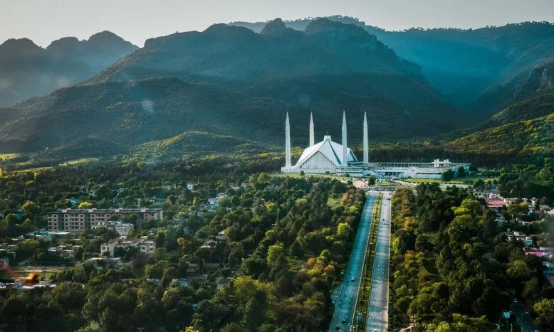 Islamabad skyline with the Parliament House representing the proposed new governance structure for the federal capital