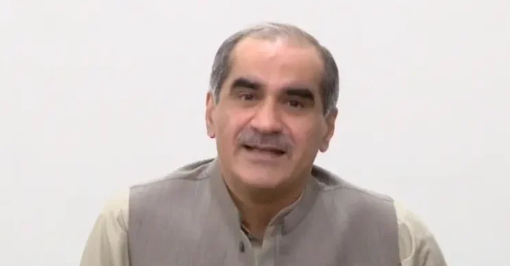 Khawaja Saad Rafique speaking about Pakistan’s political system in Lahore
