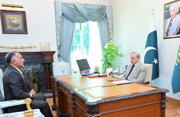 PM Shehbaz Sharif directing NDMA officials to ensure roads and bridges remain operational during heavy rains and possible flooding