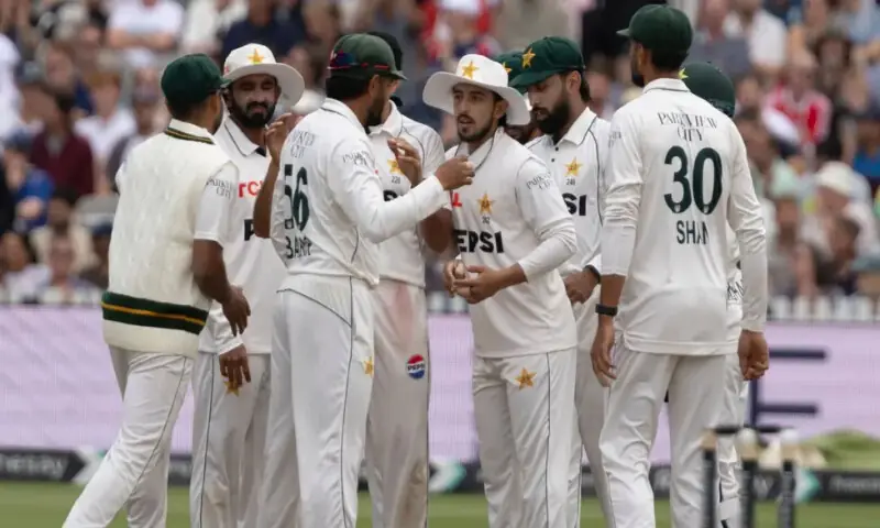 Pakistan cricket team players after losing the Test series against England and dropping to ninth in ICC Test rankings
