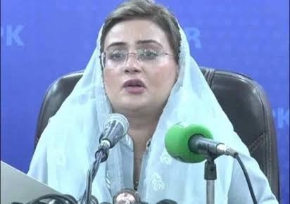 Punjab Minister Uzma Bukhari appearing in court during the fake video case hearing in Lahore
