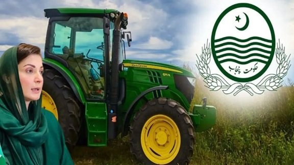 Punjab Chief Minister Maryam Nawaz Sharif launches the fourth phase of the Green Tractor Scheme through digital balloting in Lahore.