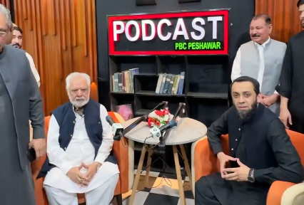 Attaullah Tarar speaks about the completed reconstruction of Radio Pakistan Peshawar after May 9 damage
