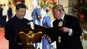 Trump and Xi Highlight Warmer US-China Ties at White House State Dinner Donald Trump and Xi Jinping at the White House state dinner during Xi’s September 2026 US state visit