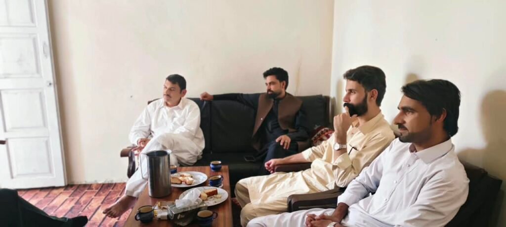 District sports and youth officials meet journalists at District Press Club Wana to discuss sports and youth activities in South Waziristan Lower.