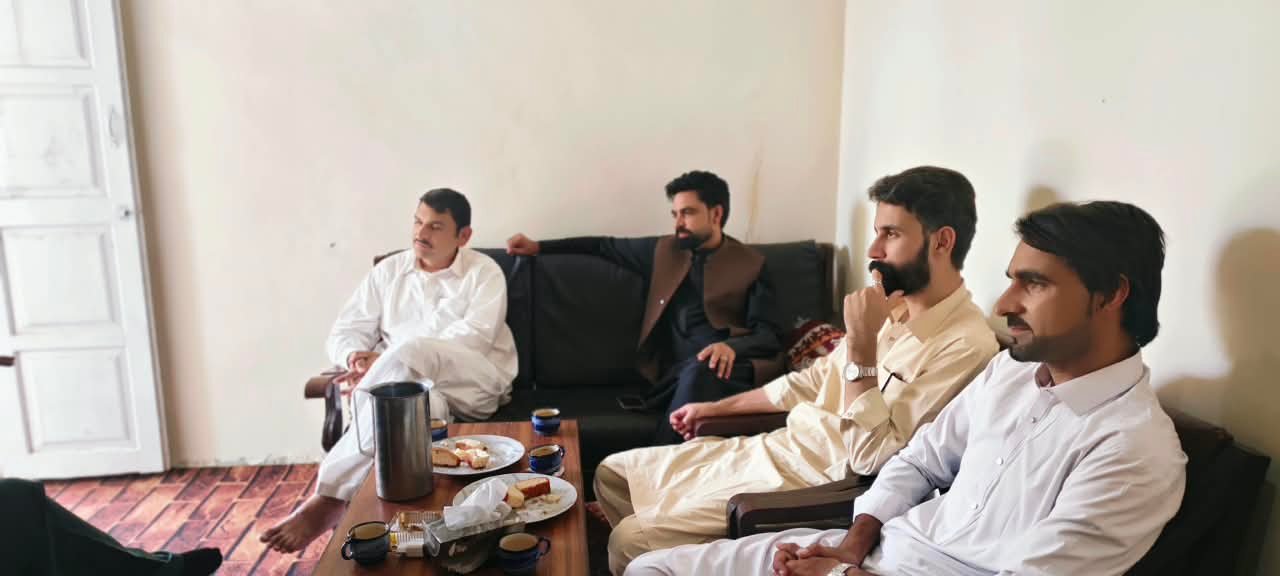 District sports and youth officials meet journalists at District Press Club Wana to discuss sports and youth activities in South Waziristan Lower.