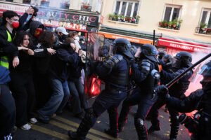 France Deploys 70,000 Police as Protests Raise Fears of Fresh Violence French police officers prepare for weekend demonstrations in France amid heightened security following violent protests and clashes.