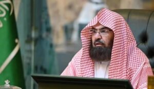 Sheikh Abdul Rahman Al-Sudais, imam of the Grand Mosque in Makkah, whose statement emphasizes protecting the sanctity of Islam’s Two Holy Mosques.