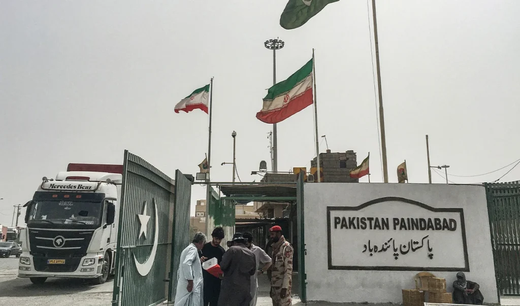 LPG transport tankers awaiting clearance at the Iran-Pakistan border as supplies to Pakistan are expected to resume on Oct. 23.