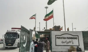 LPG transport tankers awaiting clearance at the Iran-Pakistan border as supplies to Pakistan are expected to resume on Oct. 23.