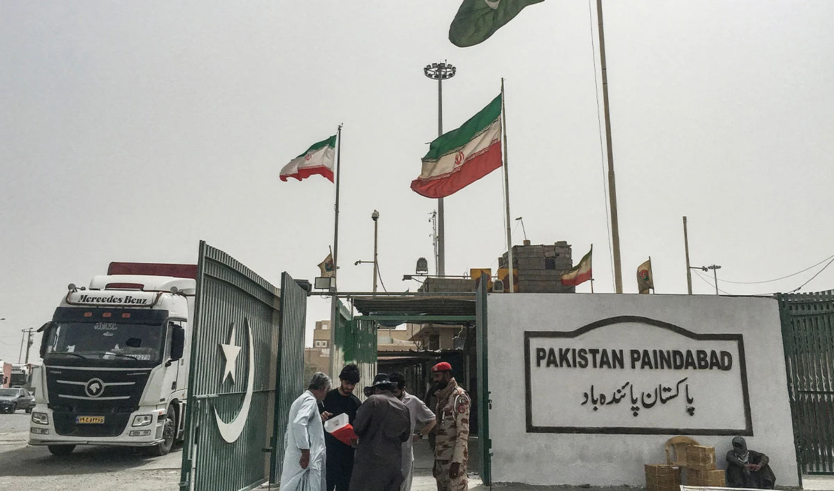 LPG transport tankers awaiting clearance at the Iran-Pakistan border as supplies to Pakistan are expected to resume on Oct. 23.