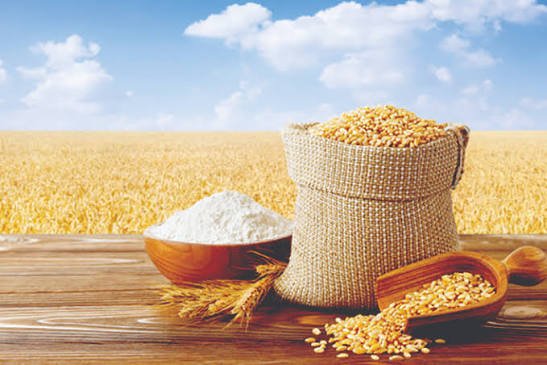 Wheat sacks stored at reserve warehouses in Azakhel, Khyber Pakhtunkhwa, amid an increase in the province’s daily wheat supply quota.