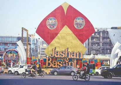 Lahore Basant festival in Punjab with colorful kites filling the sky