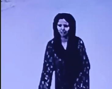 Reported video of Laiba Ejaz, an International Islamic University gold medalist, leaving her home in Islamabad.